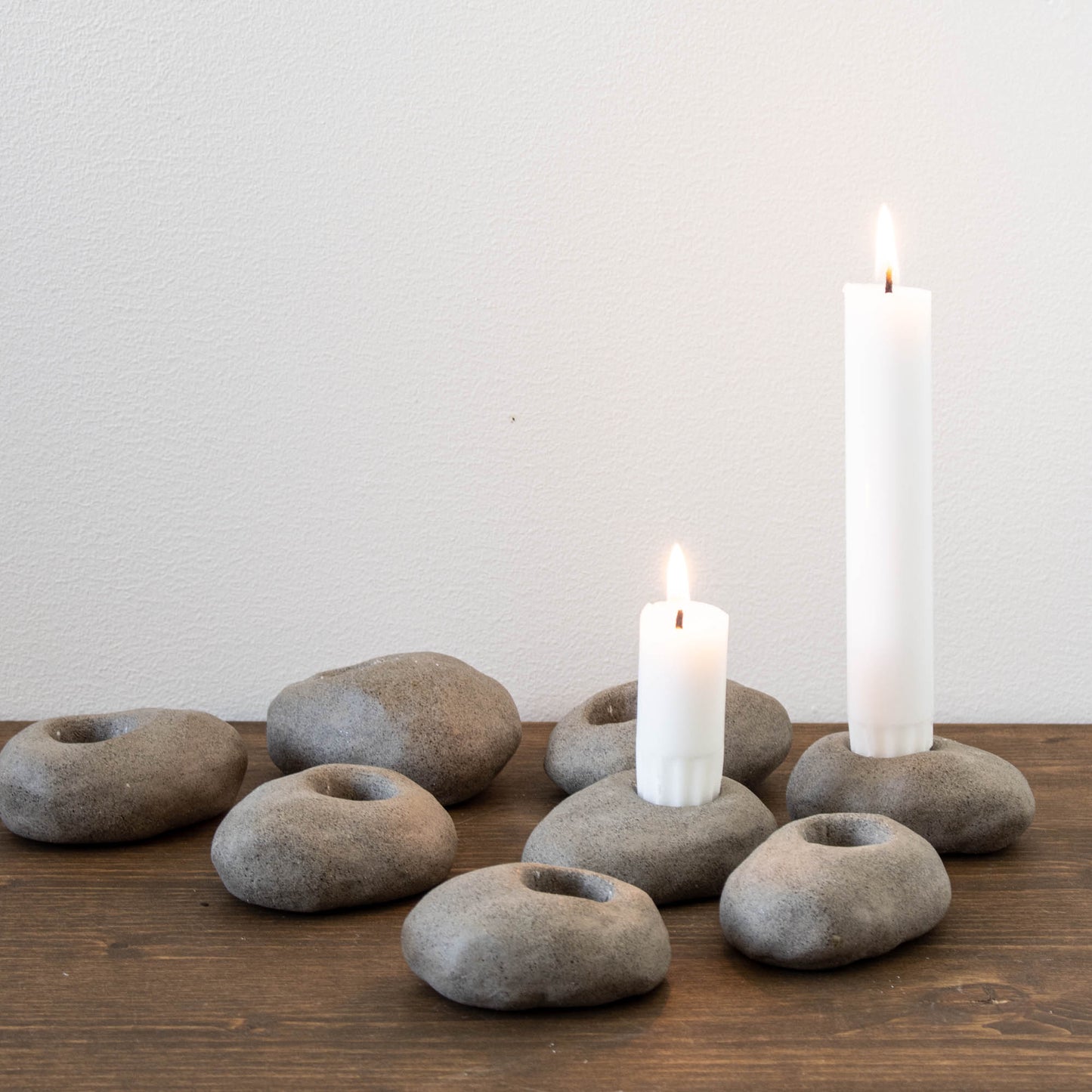 Stone candlestick