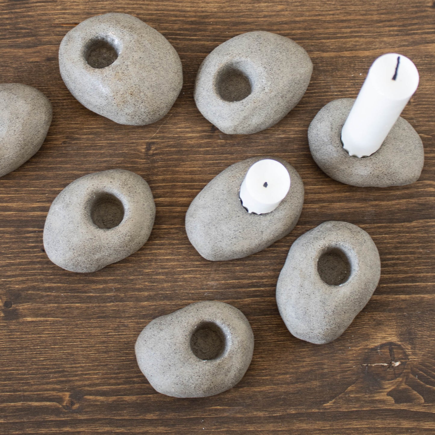 Stone candlestick