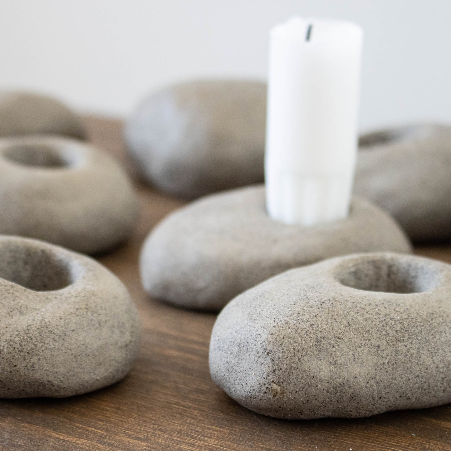 Stone candlestick