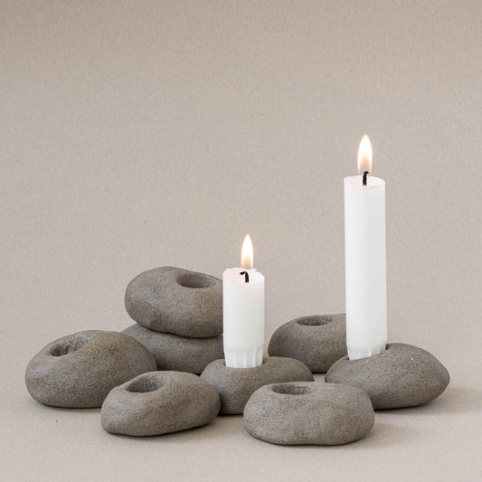 Stone candlestick
