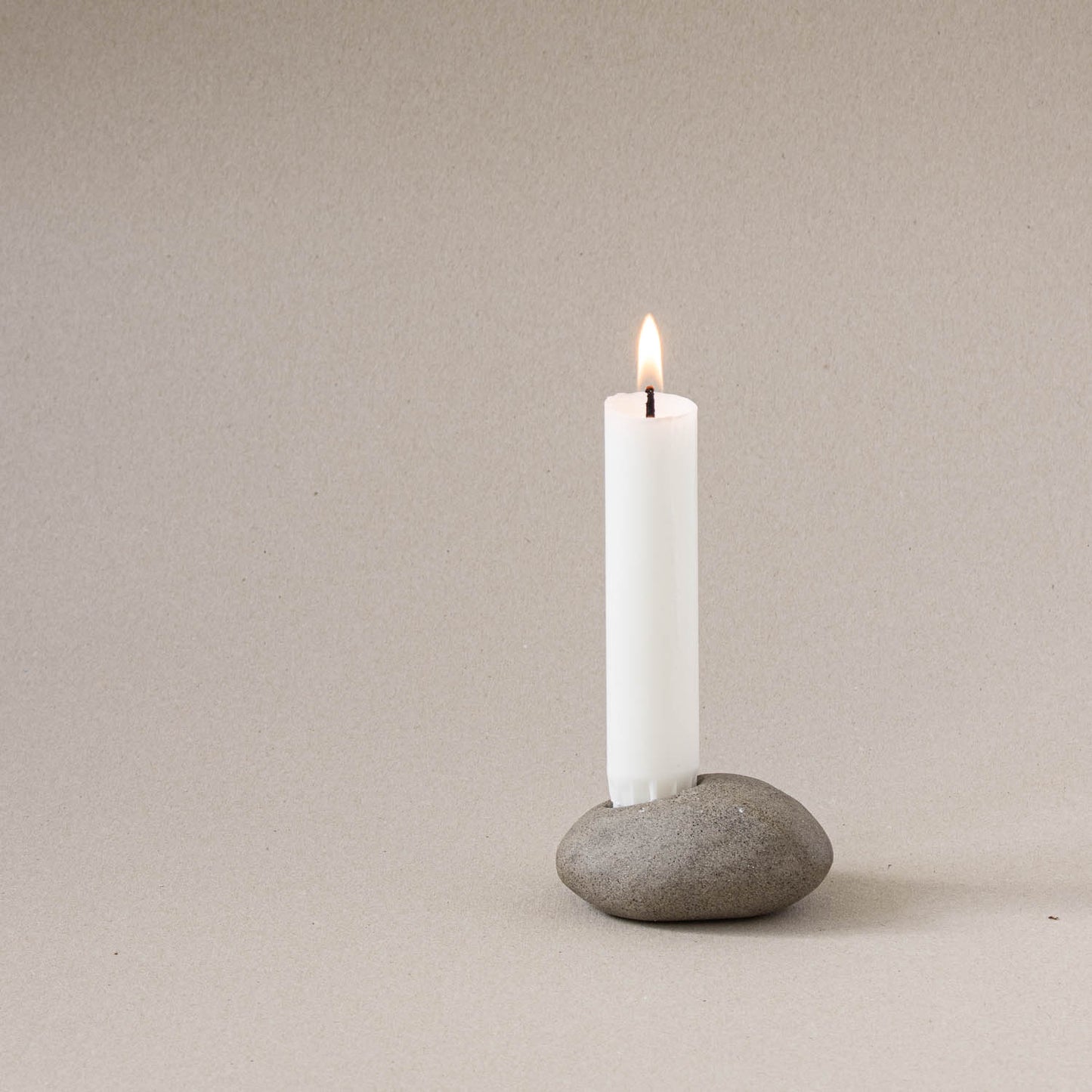 Stone candlestick