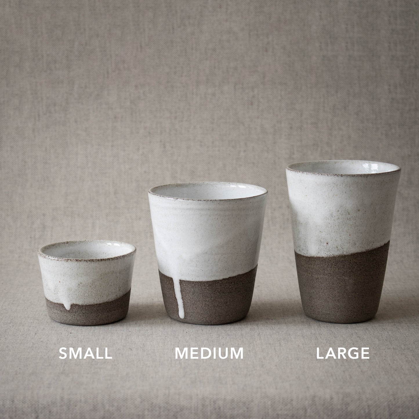 Mugg utan öra - L (latte)