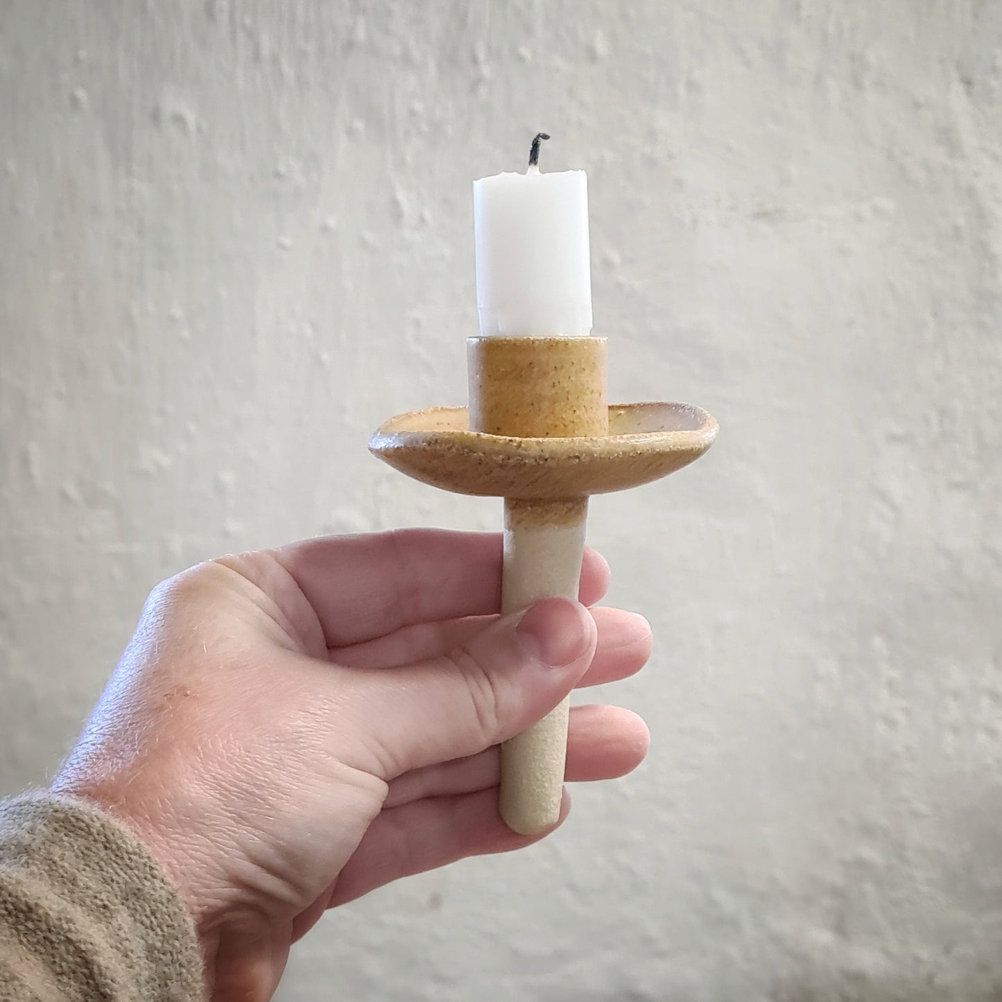 Candle holder for bottle