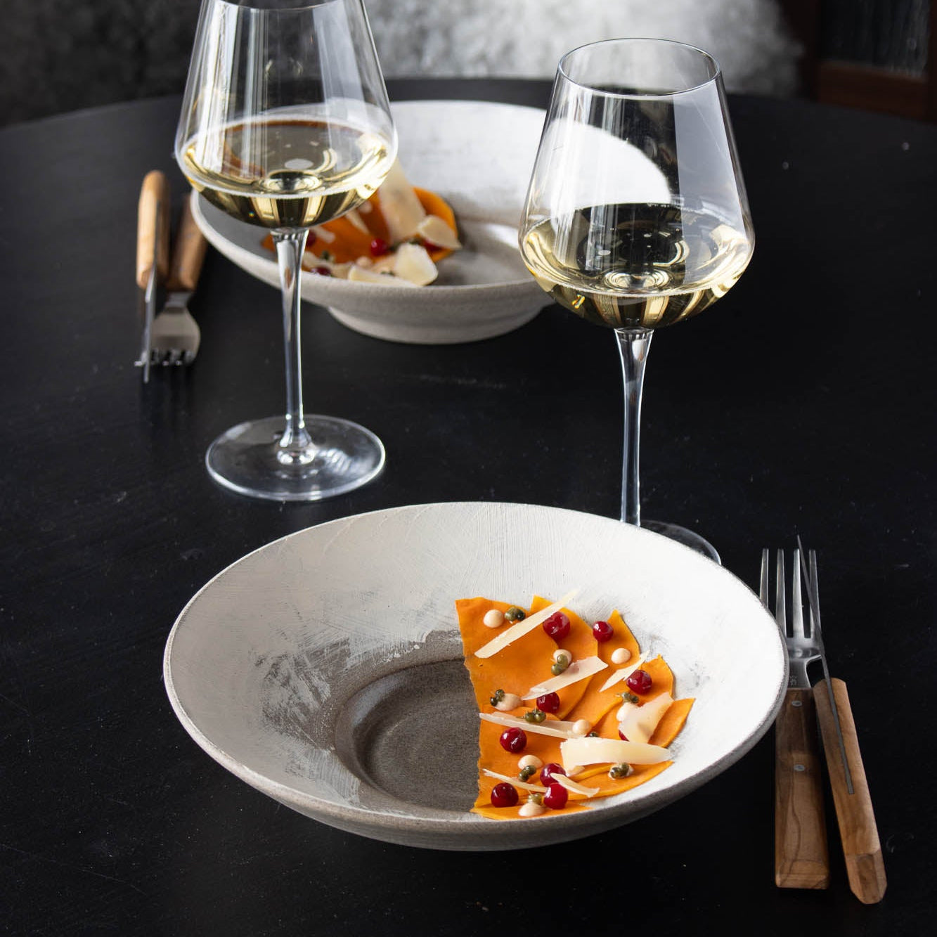 SNOW plate with rim