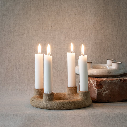 Ljusstake Ring, 4 ljus - Adventsljusstake